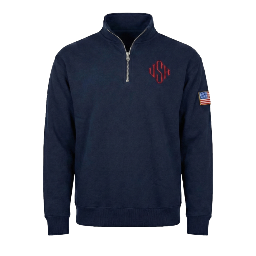 U.S.A. Quarter-Zip - Navy