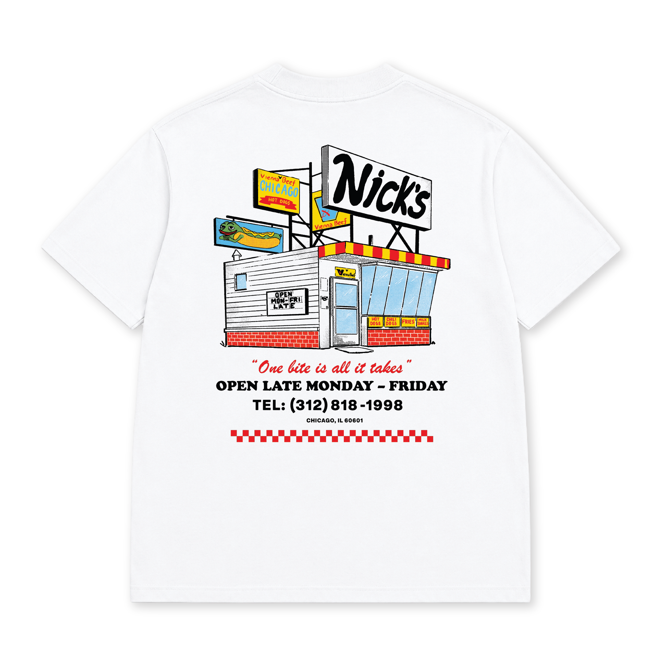 Original Nick's Tee - White