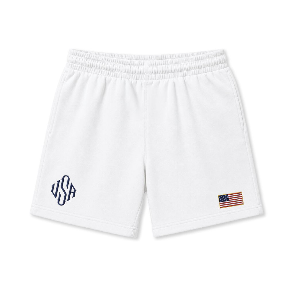 U.S.A. Shorts - White