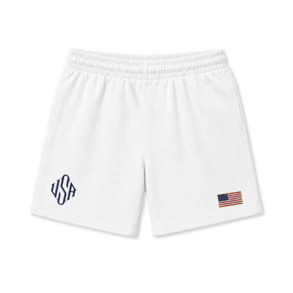 U.S.A. Shorts - White